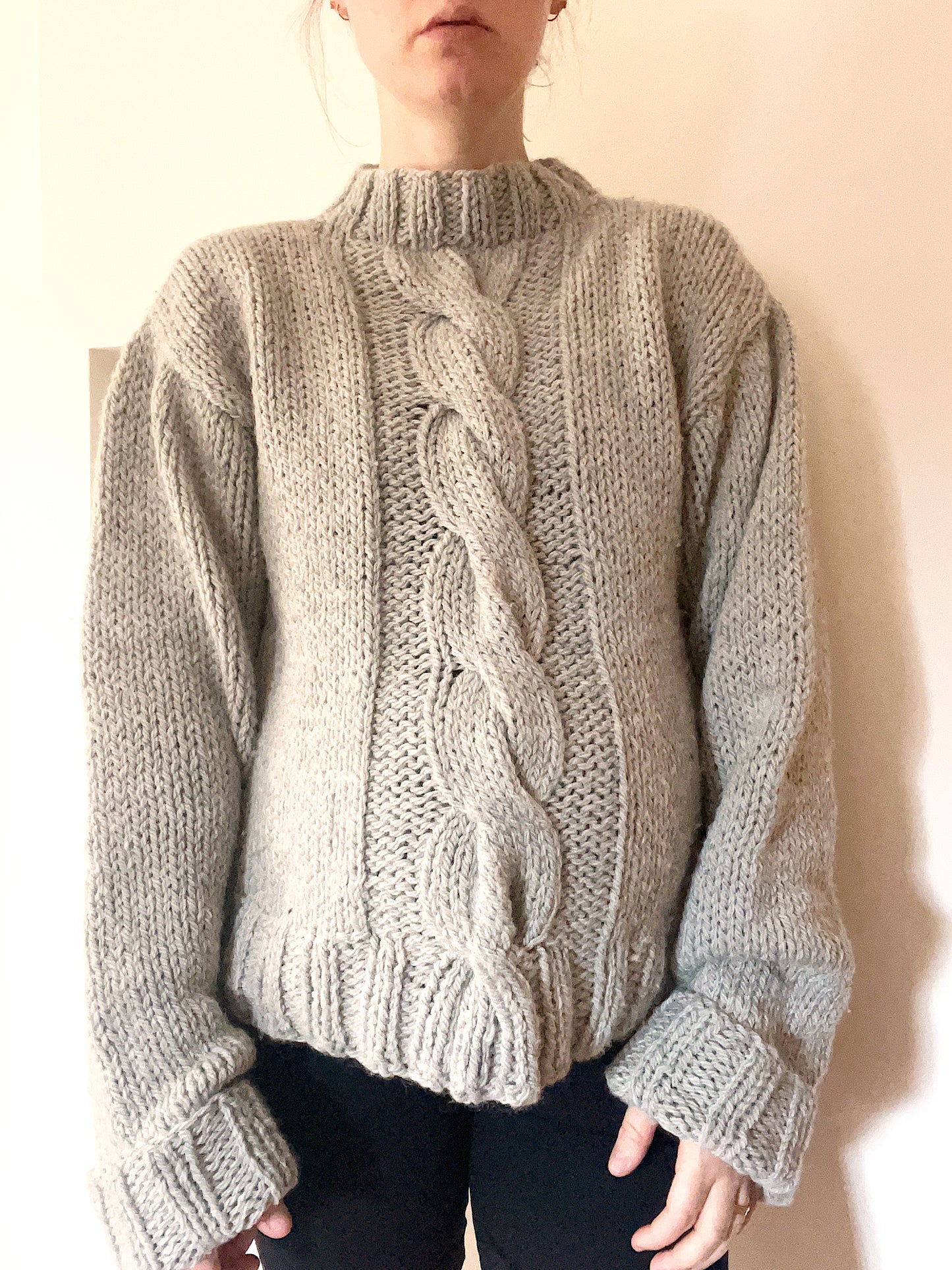 SAMPLE SALE- Cable wool jumper
